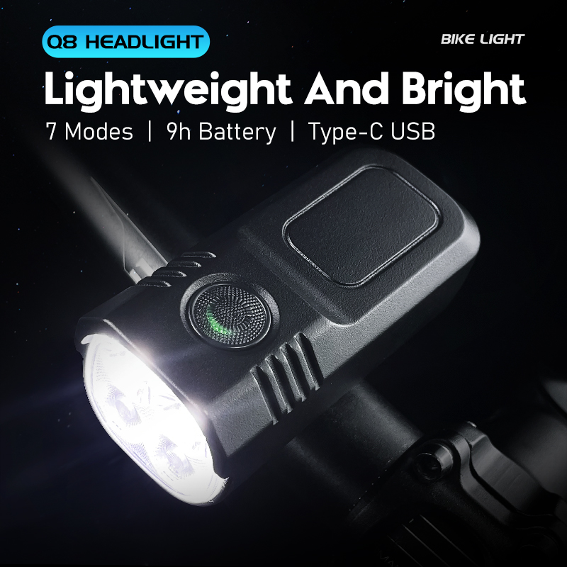 Rechargeable Bicycle Headlight 1000 Lumen - Cyclami-充電式自転車ヘッドライト,防水,ミニ,1000ルーメン,2000 mah,タイプC