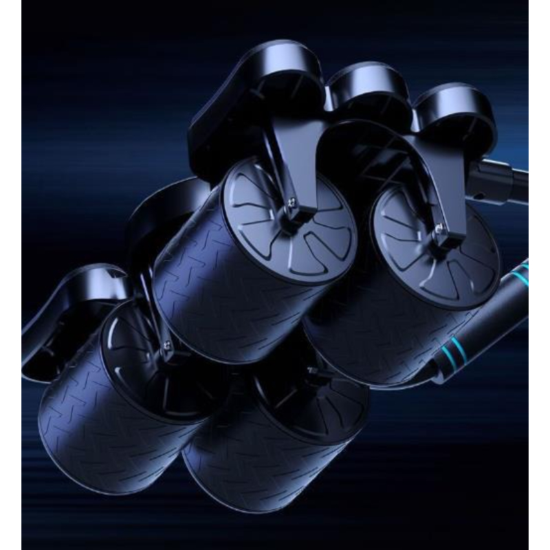 四輪六肘腹部運動器具 自動リバウンド機能付き 腹部ローリング - Ab Roller Wheel With Elbow Support のレビューと価格
