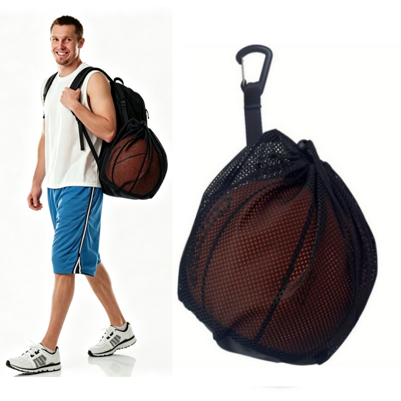    ポータブル巾着バスケットボールメッシュバッグサッカー - Team Sports のレビューと価格