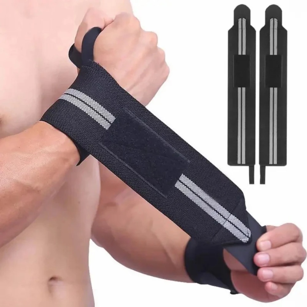 2個入り エラスティックリストラップ、リストサポートブレース - Wrist Wraps Weightlifting Support のレビューと価格