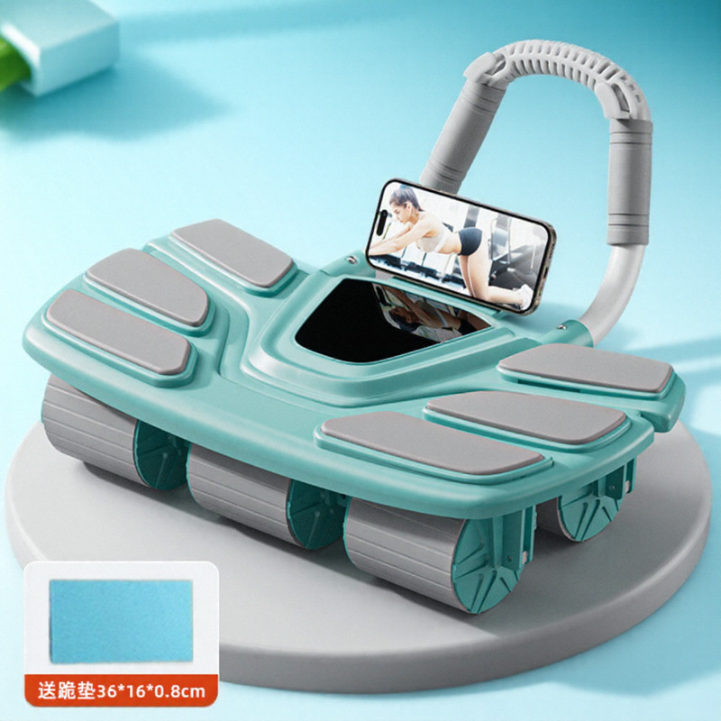 6輪腹筋健康ホイール自動リバウンドロール腹筋トレーニングアブ - Ab Roller Wheel With Elbow Support のレビューと価格