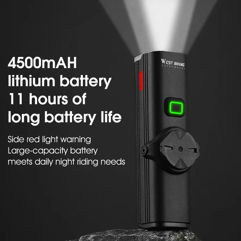 WEST BIKING 自転車用クイックリリース式ヘッドライ - Rechargeable Bicycle Headlight 1000 Lumen のレビューと価格
